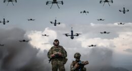 soldiers in ukraine with drones