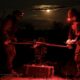 Troops setting up a drone at night. Photo: Ukrainian Ministry of Defence