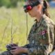 Soldier operates an unmanned aerial system. Photo: Aviator Natalie Chilcott/Canadian Army