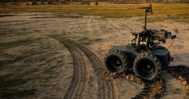 The Zmiy Mini Strike unmanned ground vehicle