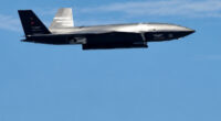 Kizilelma unmanned combat aircraft fires a guided bomb from its internal bay