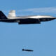 Kizilelma unmanned combat aircraft fires a guided bomb from its internal bay