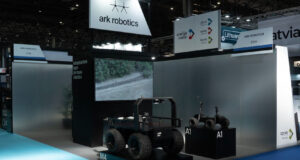 M4 and A1 unmanned ground vehicles on display. Photo: Ark Robotics