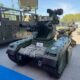 An armed THeMIS unmanned ground vehicle