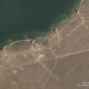Satellite imagery over Crimea showing boathouses for unmanned surface vessels